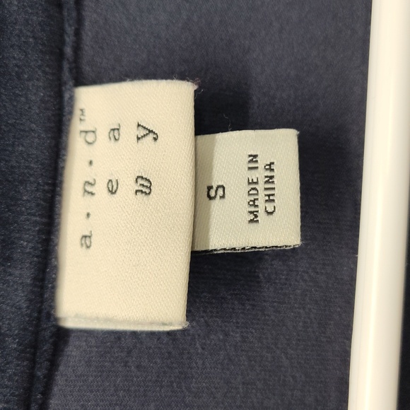 Blue Asymmetrical V-Neck Mini Sundress - Picture 6 of 8